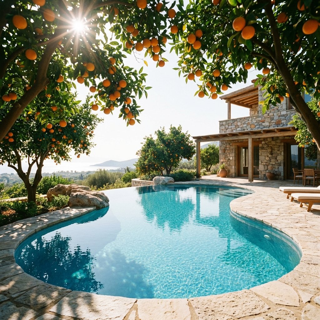 Mandalina Bahçesindeki Havuz